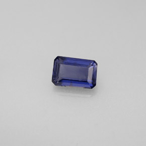 Iolite Viola Blu naturale da 0.51 ct, Taglio smeraldo, VS