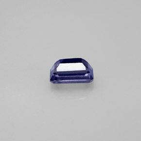 Iolite naturale blu da 0,57 ct, taglio smeraldo, VS
