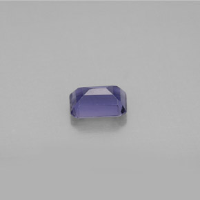 Iolite naturale blu da 0,47 ct, taglio smeraldo, VS