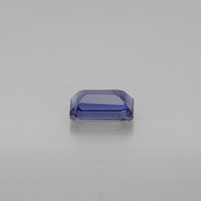 Iolite naturale blu da 0,50 ct, taglio smeraldo, VS