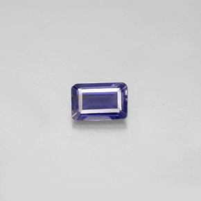 Iolite Viola Blu naturale da 0.51 ct, Taglio smeraldo, VS