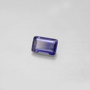 Iolite Viola Blu naturale da 0.51 ct, Taglio smeraldo, VS
