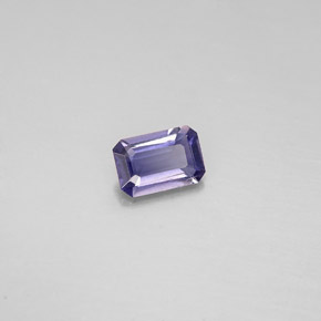 Iolite Viola Blu naturale da 0.40 ct, Taglio smeraldo, VS