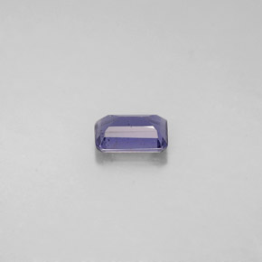 Iolite naturale blu da 0,44 ct, taglio smeraldo, VS