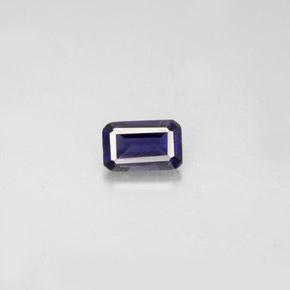 Iolite Viola Blu naturale da 0.44 ct, Taglio smeraldo, VS