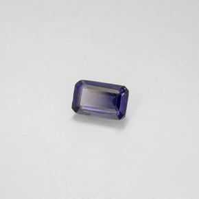 Iolite Viola Blu naturale da 0.44 ct, Taglio smeraldo, VS