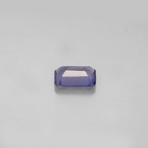Iolite naturale blu da 0,44 ct, taglio smeraldo, VS