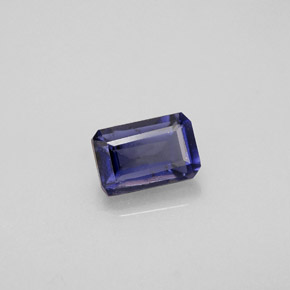 Iolite Viola Blu naturale da 0.54 ct, Taglio smeraldo, VS