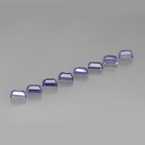 Iolite naturale blu da  ct, taglio smeraldo, VVS-VS