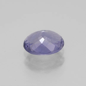 Iolite naturale viola da 0,70 ct, taglio ovale, VVS-VS
