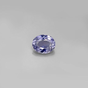 Iolite naturale blu da 0,57 ct, taglio ovale, VVS-VS