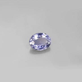Iolite naturale blu da 0,57 ct, taglio ovale, VVS-VS