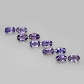 Iolite naturale blu da  ct, taglio ovale, VS