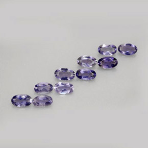 Iolite naturale blu da  ct, taglio ovale, VS