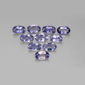 Iolite naturale blu da  ct, taglio ovale, VS