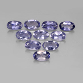 Iolite naturale blu da  ct, taglio ovale, VS
