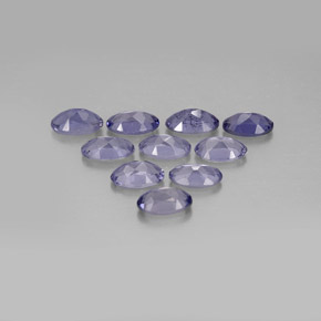 Iolite naturale blu da  ct, taglio ovale, VS