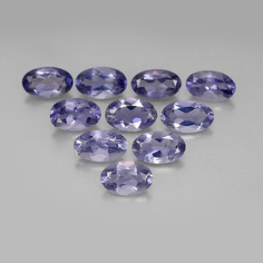 Iolite naturale blu da  ct, taglio ovale, VS
