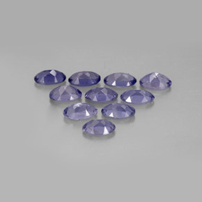 Iolite naturale blu da  ct, taglio ovale, VS