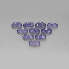 Iolite naturale blu da  ct, taglio ovale, VS