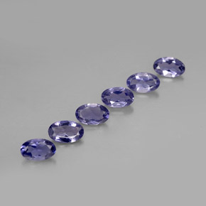 Iolite naturale blu da  ct, taglio ovale, VS