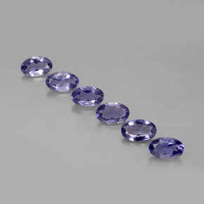 Iolite naturale blu da  ct, taglio ovale, VS