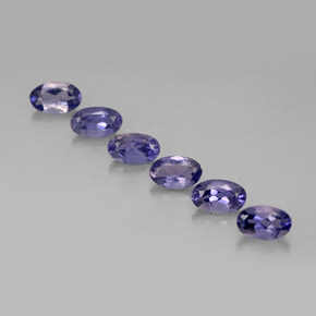 Iolite naturale blu da  ct, taglio ovale, VS