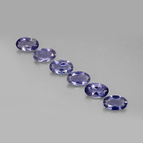 Iolite naturale blu da  ct, taglio ovale, VS