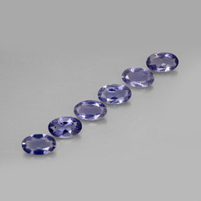 Iolite naturale blu da  ct, taglio ovale, VS