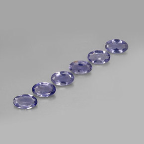 Iolite naturale blu da  ct, taglio ovale, VS
