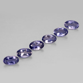 Iolite naturale blu da  ct, taglio ovale, VS