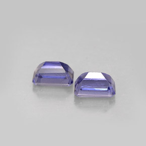 Gemme di Iolite Viola Blu naturale da  ct, Taglio smeraldo, VS