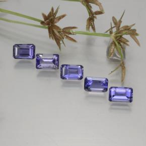 Iolite naturale blu da 2,66 ct, taglio smeraldo, VS