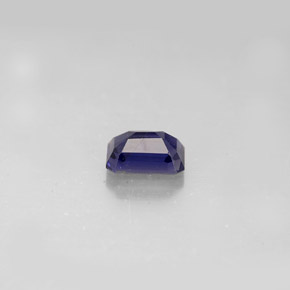 Iolite naturale blu da 0,57 ct, taglio smeraldo, VS