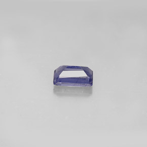 Iolite naturale blu da 0,57 ct, taglio smeraldo, VS