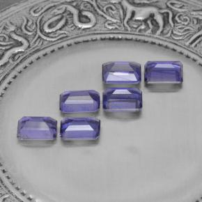 Iolite naturale blu da 3,30 ct, taglio smeraldo, VS