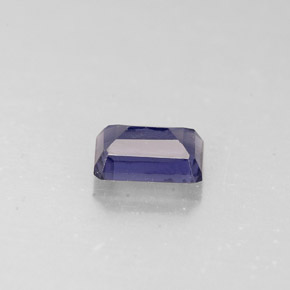 Iolite naturale blu da 0,49 ct, taglio smeraldo, VS