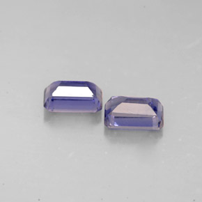 Iolite naturale blu da  ct, taglio smeraldo, VS