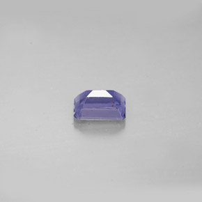 Iolite naturale blu da 0,55 ct, taglio smeraldo, VS