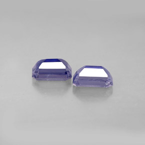 Iolite naturale blu da  ct, taglio smeraldo, VS