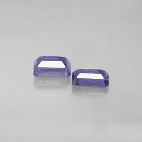 Iolite naturale blu da  ct, taglio smeraldo, VS