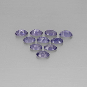 Gemme di iolite blu viola naturale da  ct, taglio ovale, VS