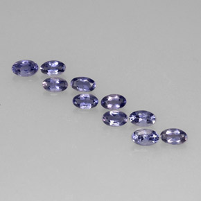 Iolite naturale blu da  ct, taglio ovale, VS