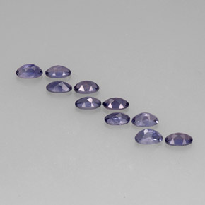Iolite naturale blu da  ct, taglio ovale, VS