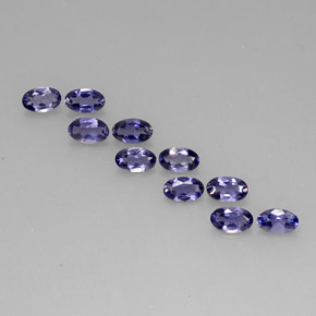Iolite naturale blu da  ct, taglio ovale, VS