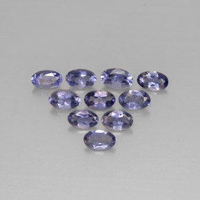Iolite naturale blu da  ct, taglio ovale, VS