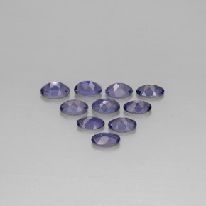 Iolite naturale blu da  ct, taglio ovale, VS