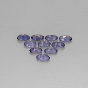 Iolite naturale blu da  ct, taglio ovale, VS