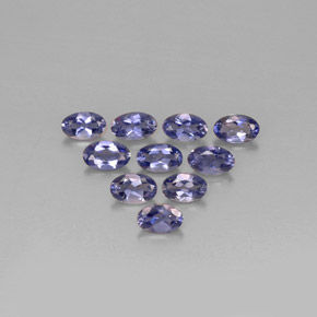 Iolite naturale blu da  ct, taglio ovale, VS