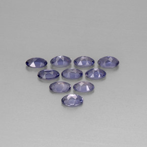 Iolite naturale blu da  ct, taglio ovale, VS